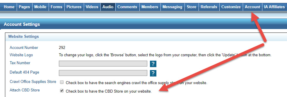 Activate your cbd website