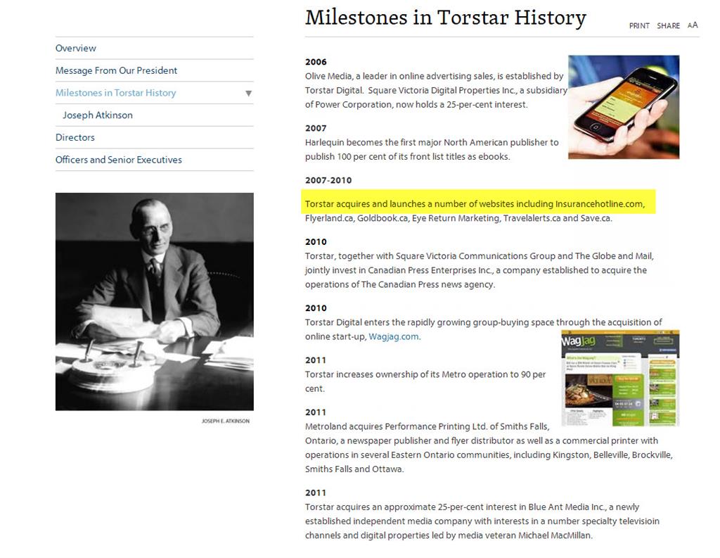 Torstar History