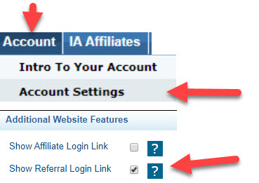 account settings