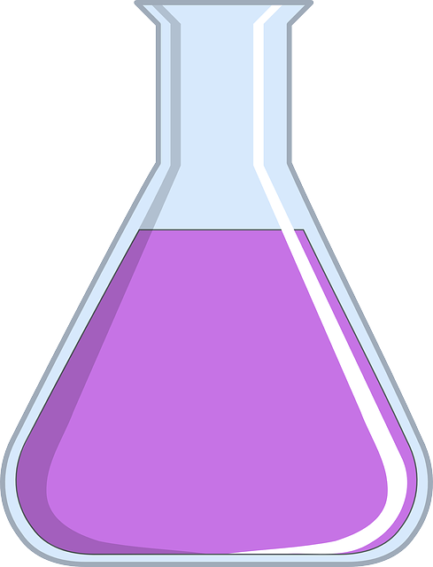 purple bearker glass