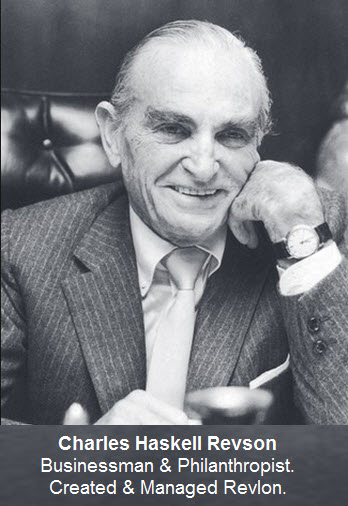 Charles Haskell Revson was an American businessman and philanthropist. He was best known as a pioneering cosmetics industry executive who created and managed Revlon through five decades.