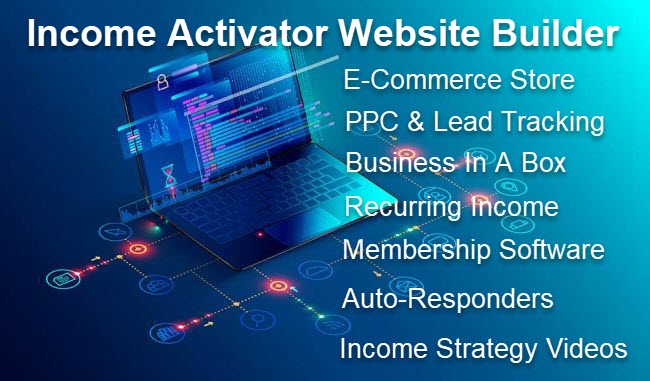 income activator website builder features