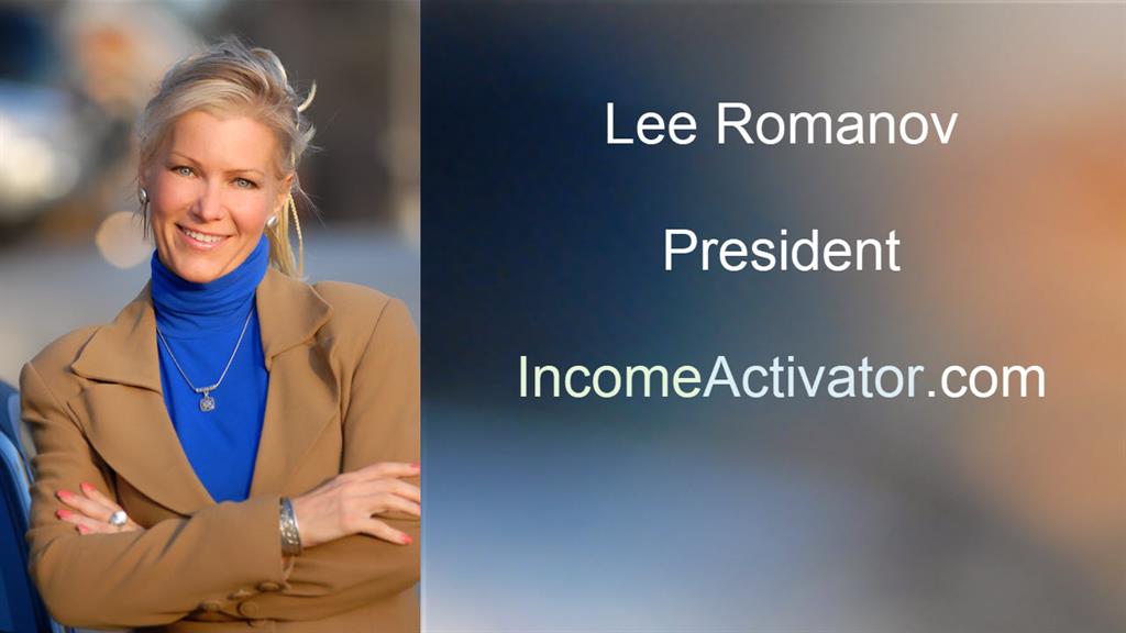 lee romanov president income activator