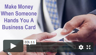 make money from business cards