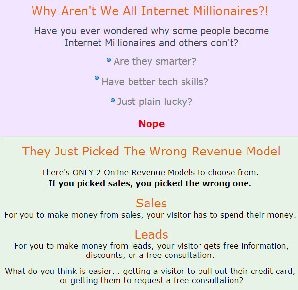 Internet Millionaires