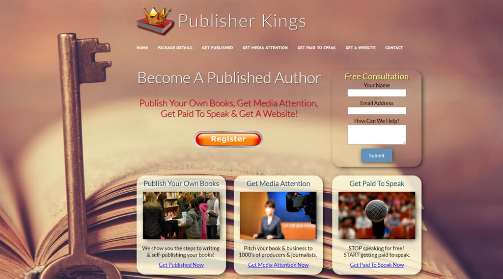 prebuilt publishing websites