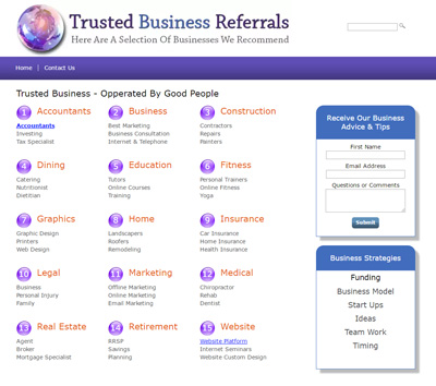 free website Trusted Business Directory