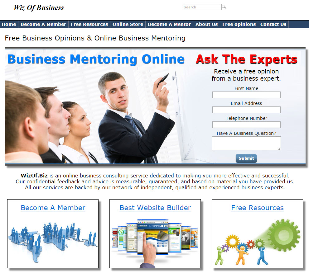 free website Business Training