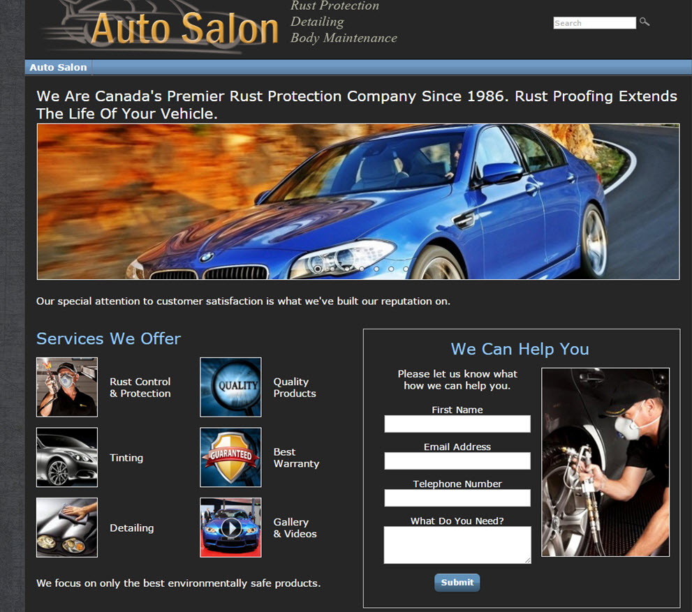 free website Automotive Website