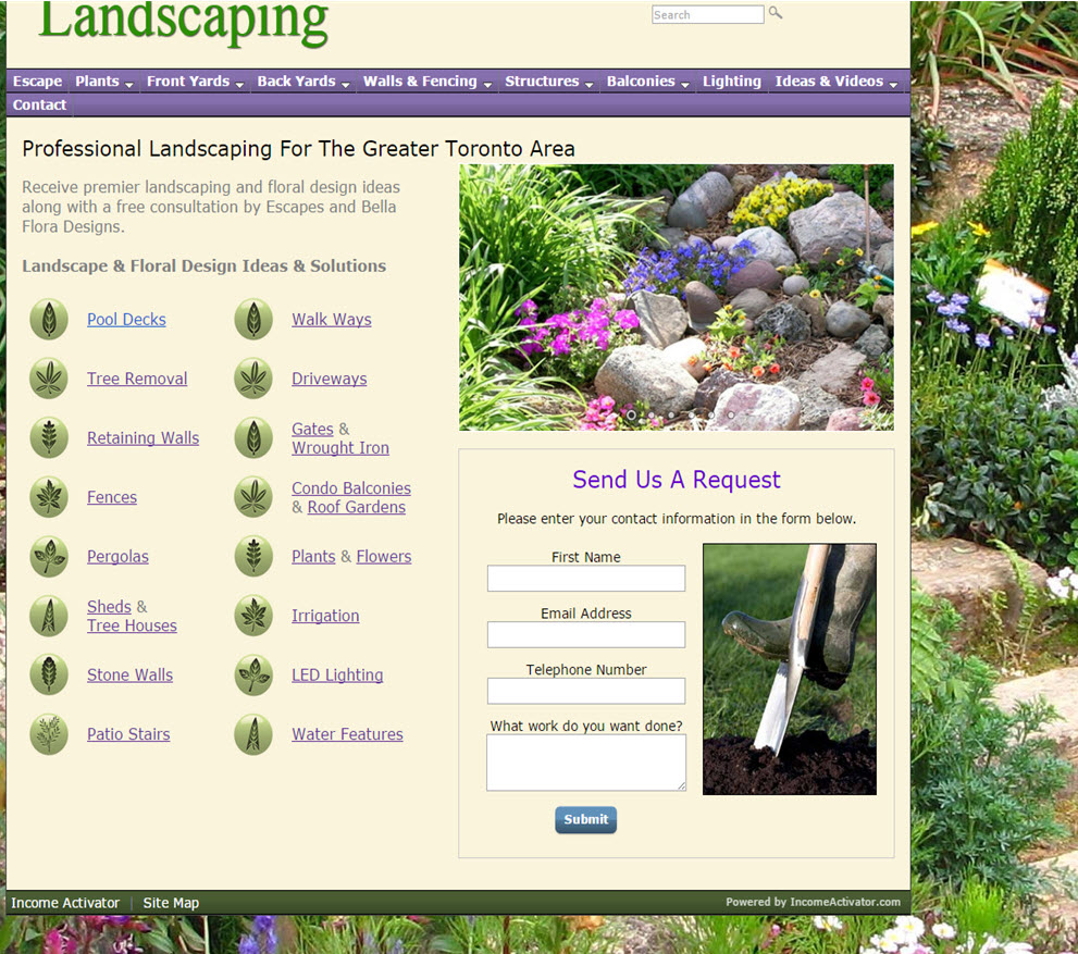 free website Landscaping