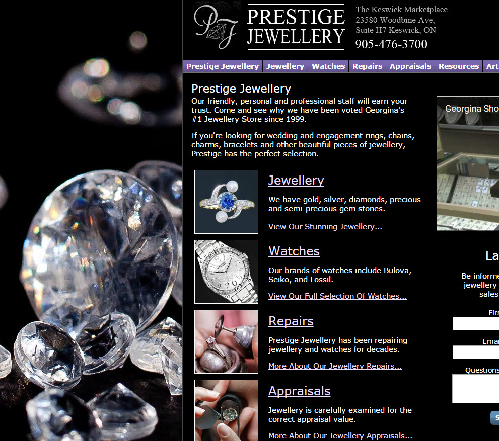 free website Jewelry Website