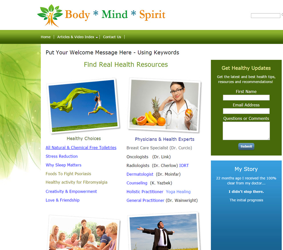 free website Health & Wellness