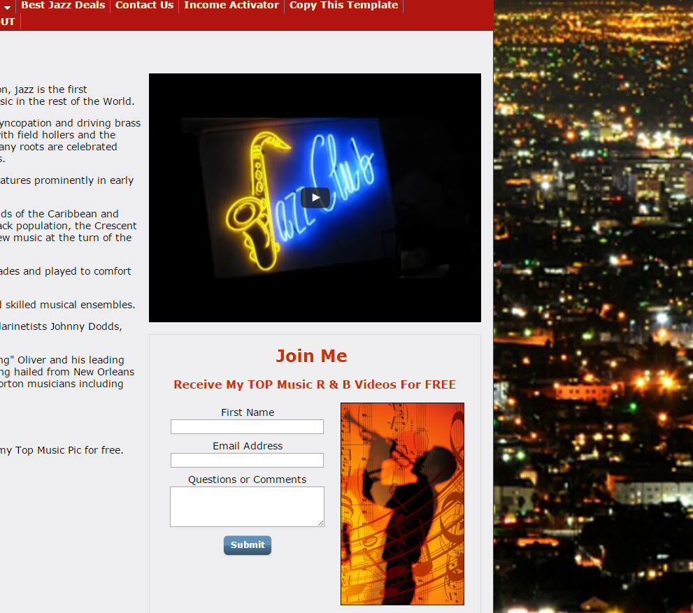 free website R & B Jazz
