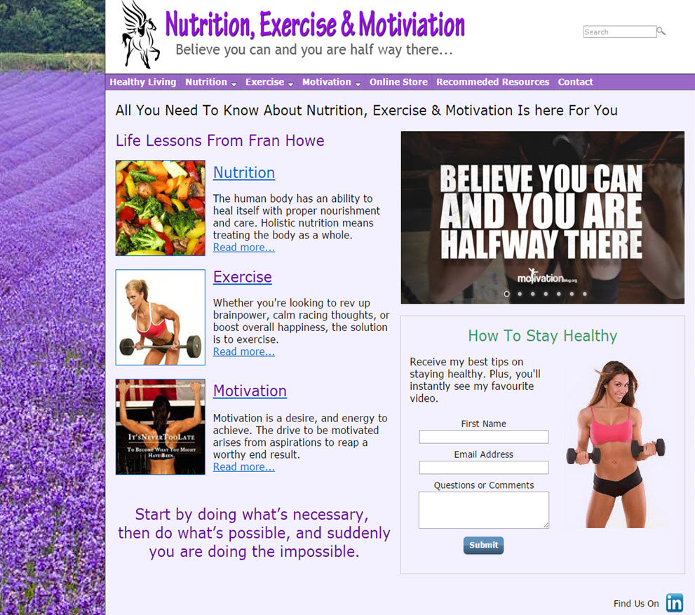free website Nutrition & Exercise