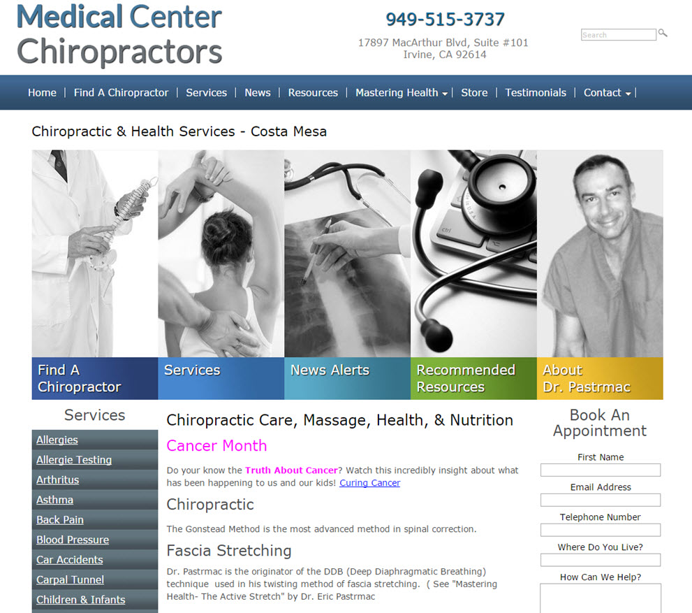 free website Chiropractor 