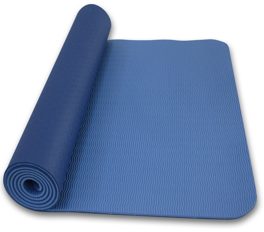 Designer Thick Yoga Mat Blue
